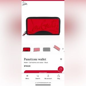 New Christian Louboutin Pannettone wallet